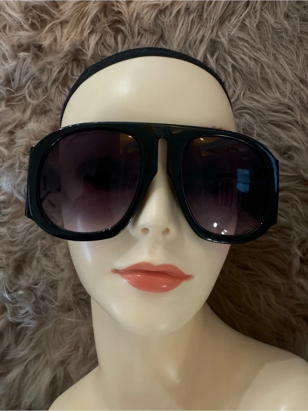 Futuristic aviator sunglasses